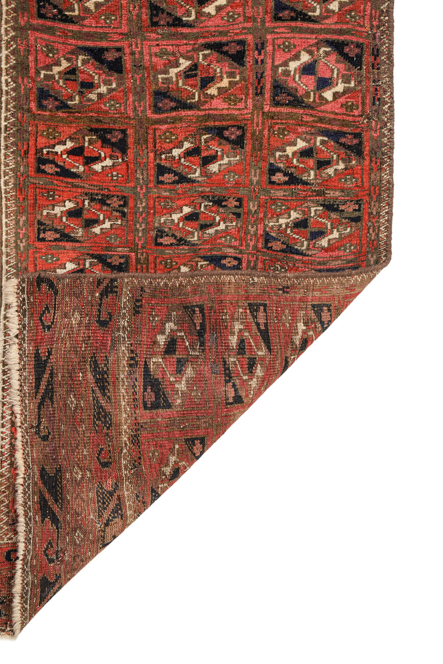 Antique Turkmen Rug 6' x 2'6"
