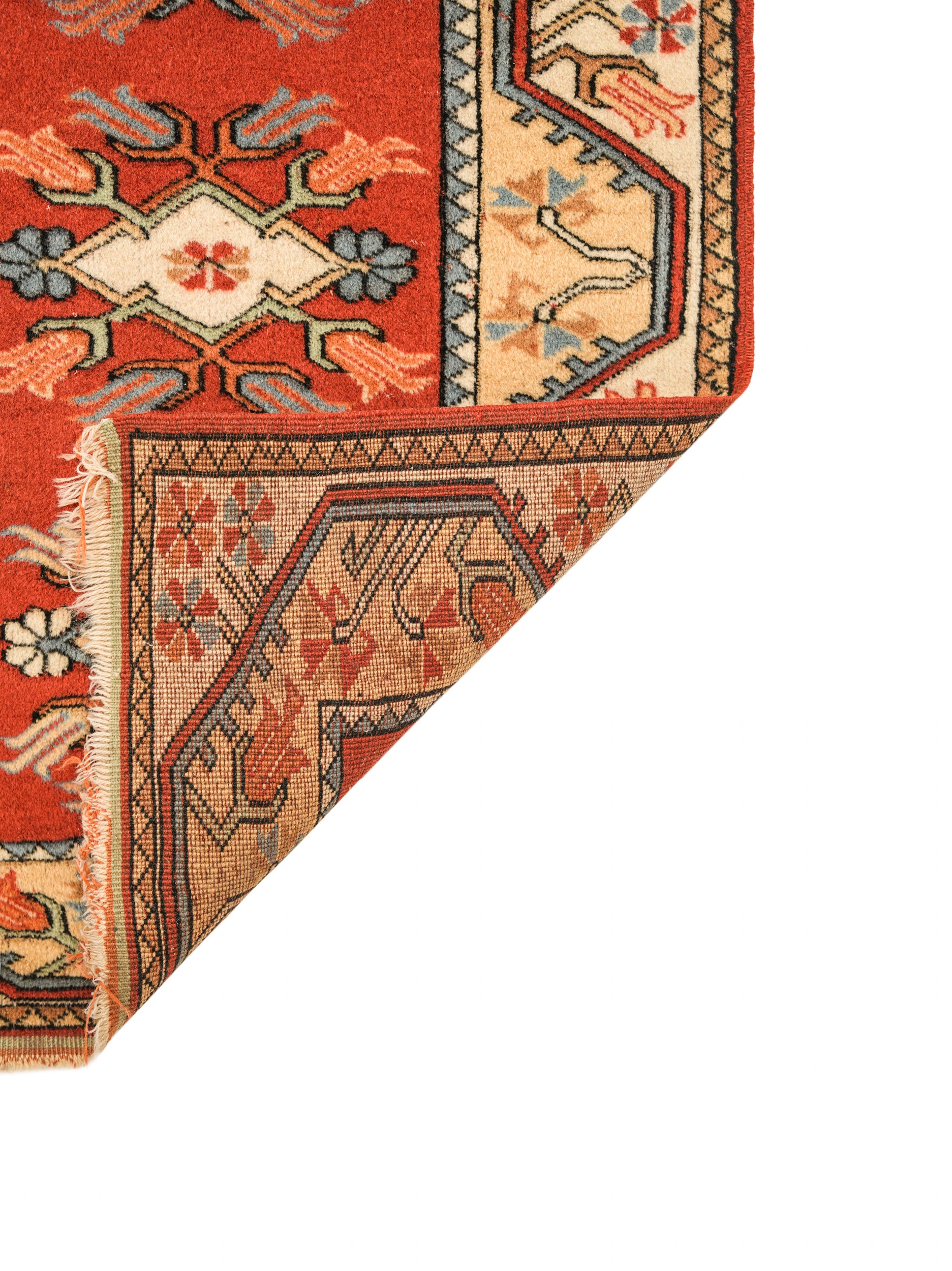 Vintage Turkish Milas Rug 4' x 2'10"