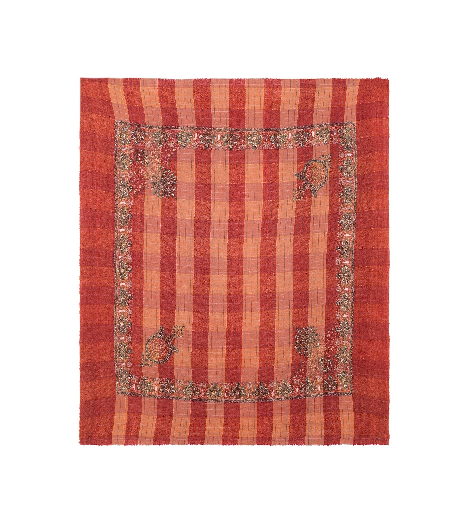 Vintage Kashmiri Pashmina Shawl 4'6" x 4'