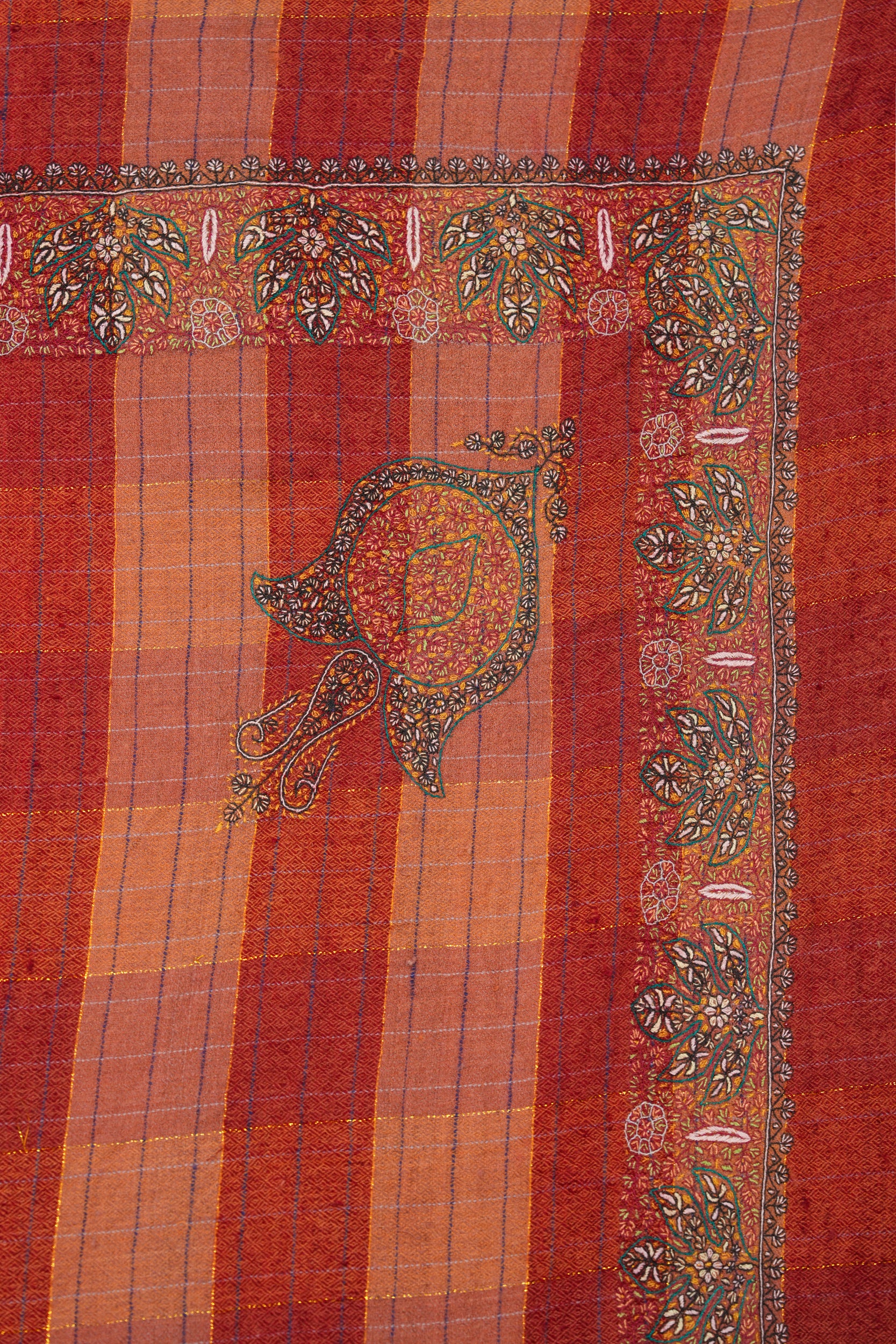 Vintage Kashmiri Pashmina Shawl 4'6" x 4'