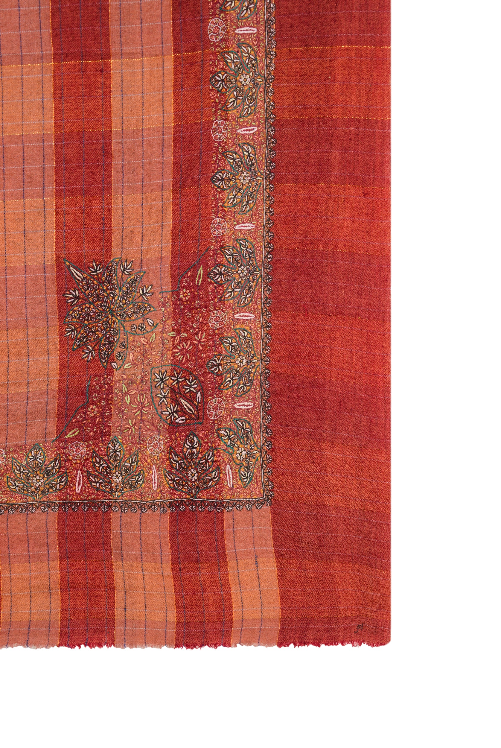 Vintage Kashmiri Pashmina Shawl 4'6" x 4'