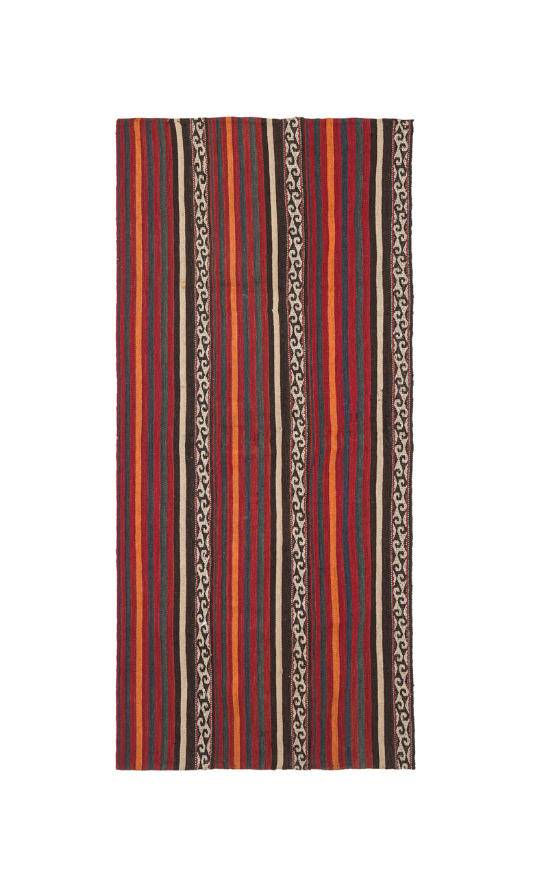 Antique Uzibek Jajim kilim 6'1" x 2'8"