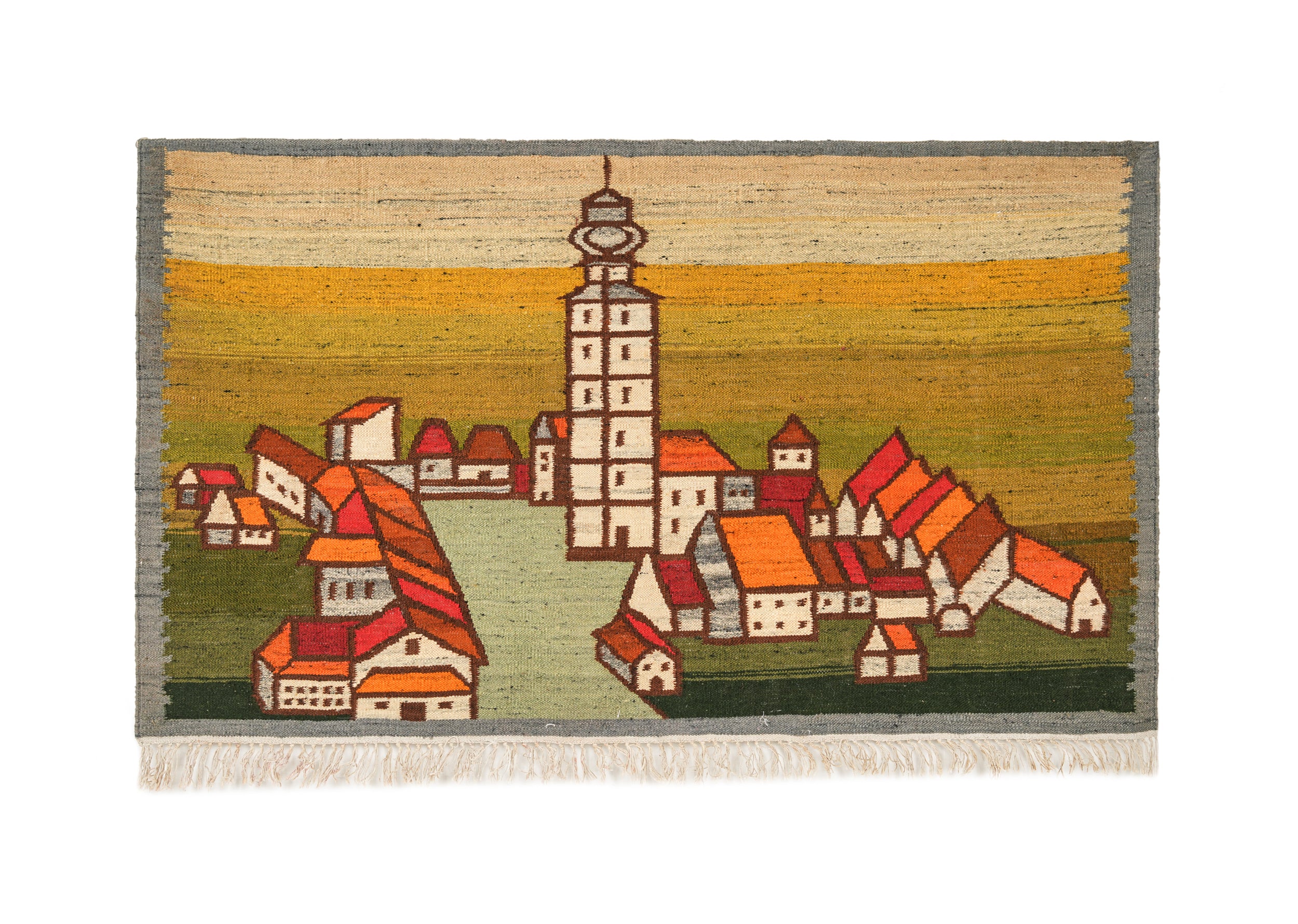 Vintage Polish Tapestry Kilim 5'3" x 3'2"