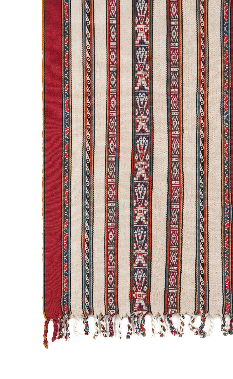 Vintage Peruvian Textile 4'10" x 1'3"