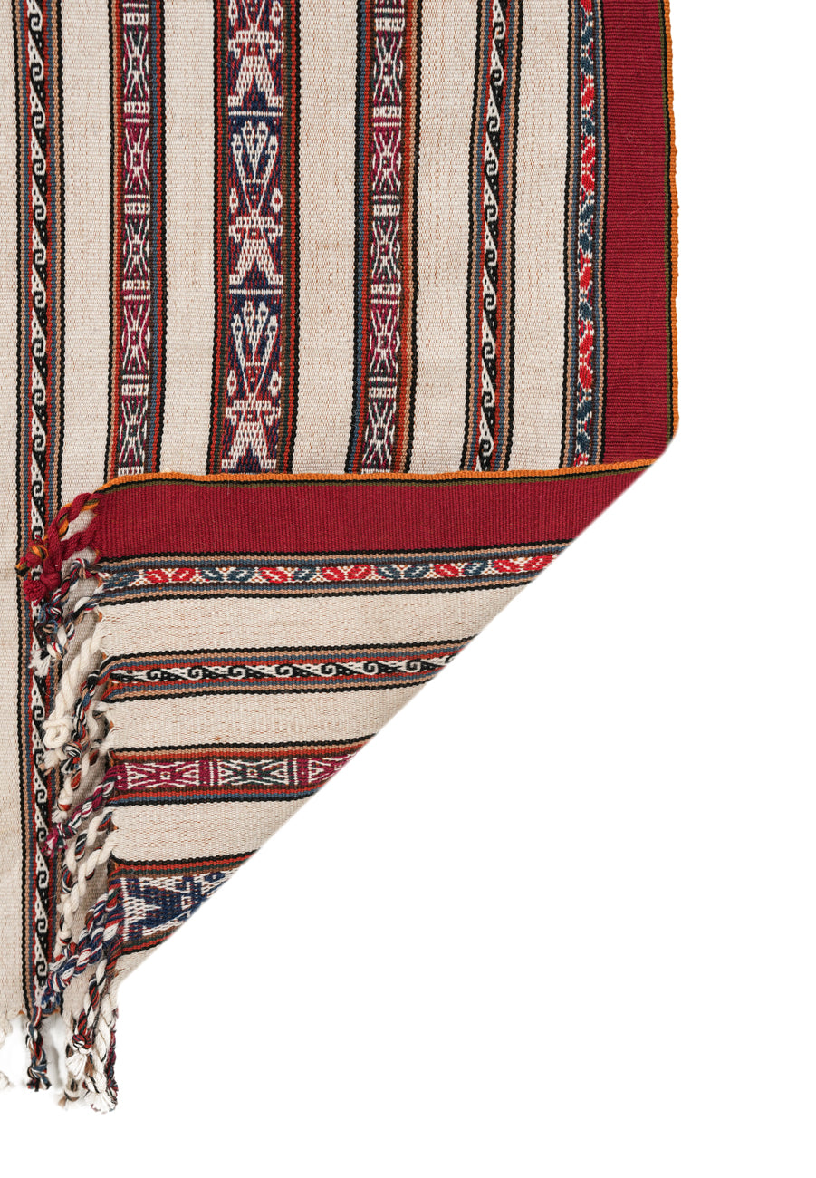 Vintage Peruvian Textile 4'10" x 1'3"