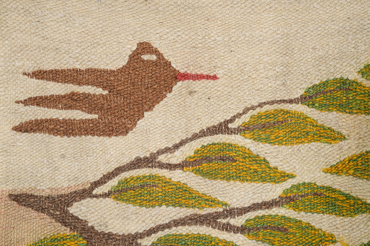 VINTAGE SWEDISH TAPESTRY 4'4" x 2'8"