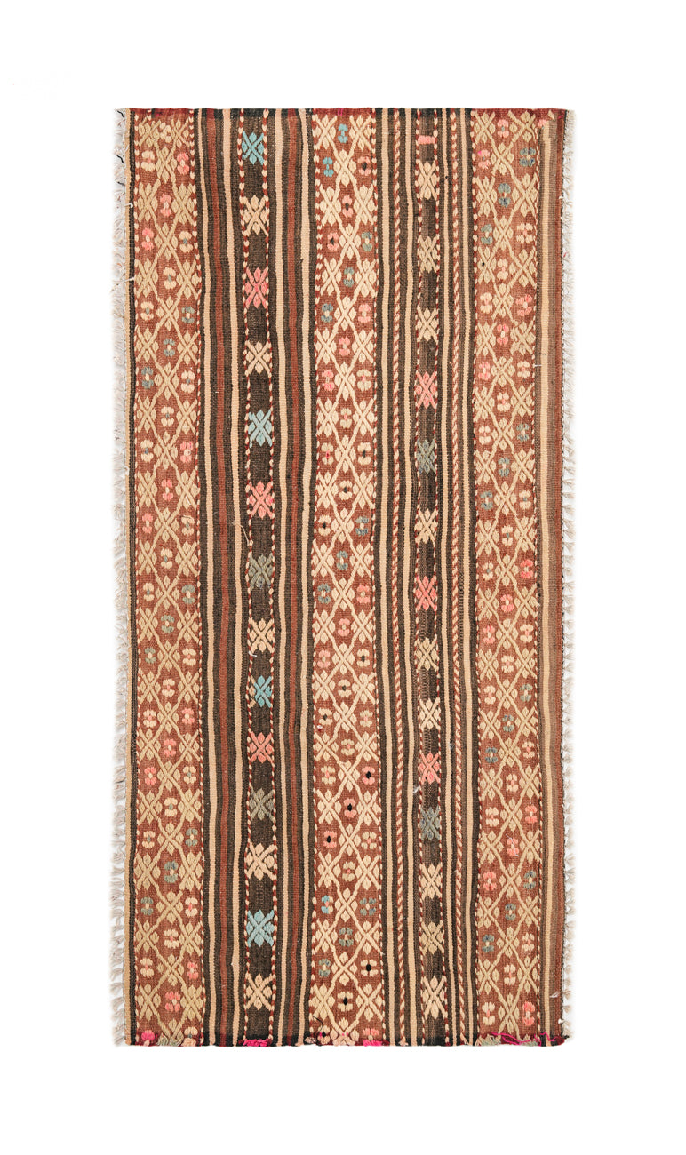 Vintage Turkish Kilim 4'4" X 2'