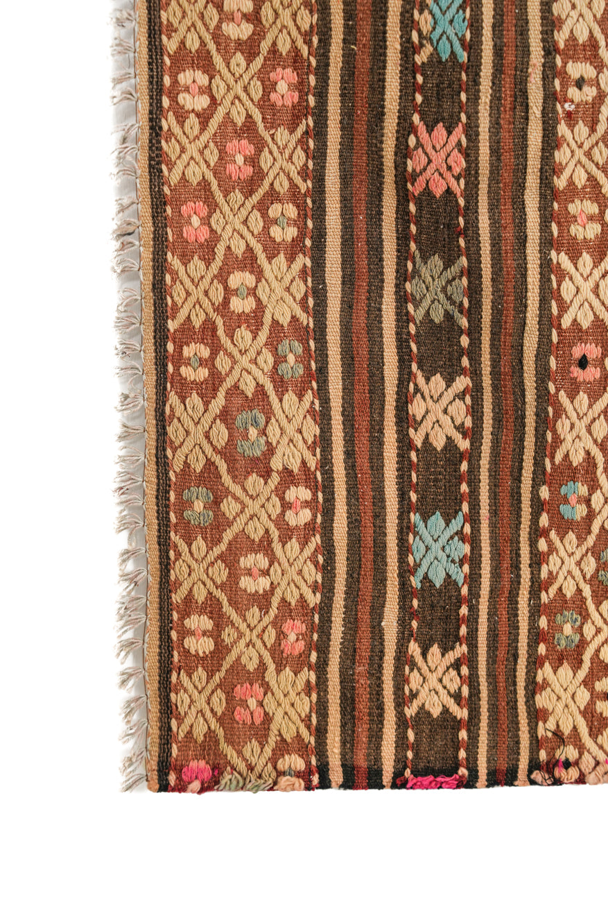 Vintage Turkish Kilim 4'4" X 2'