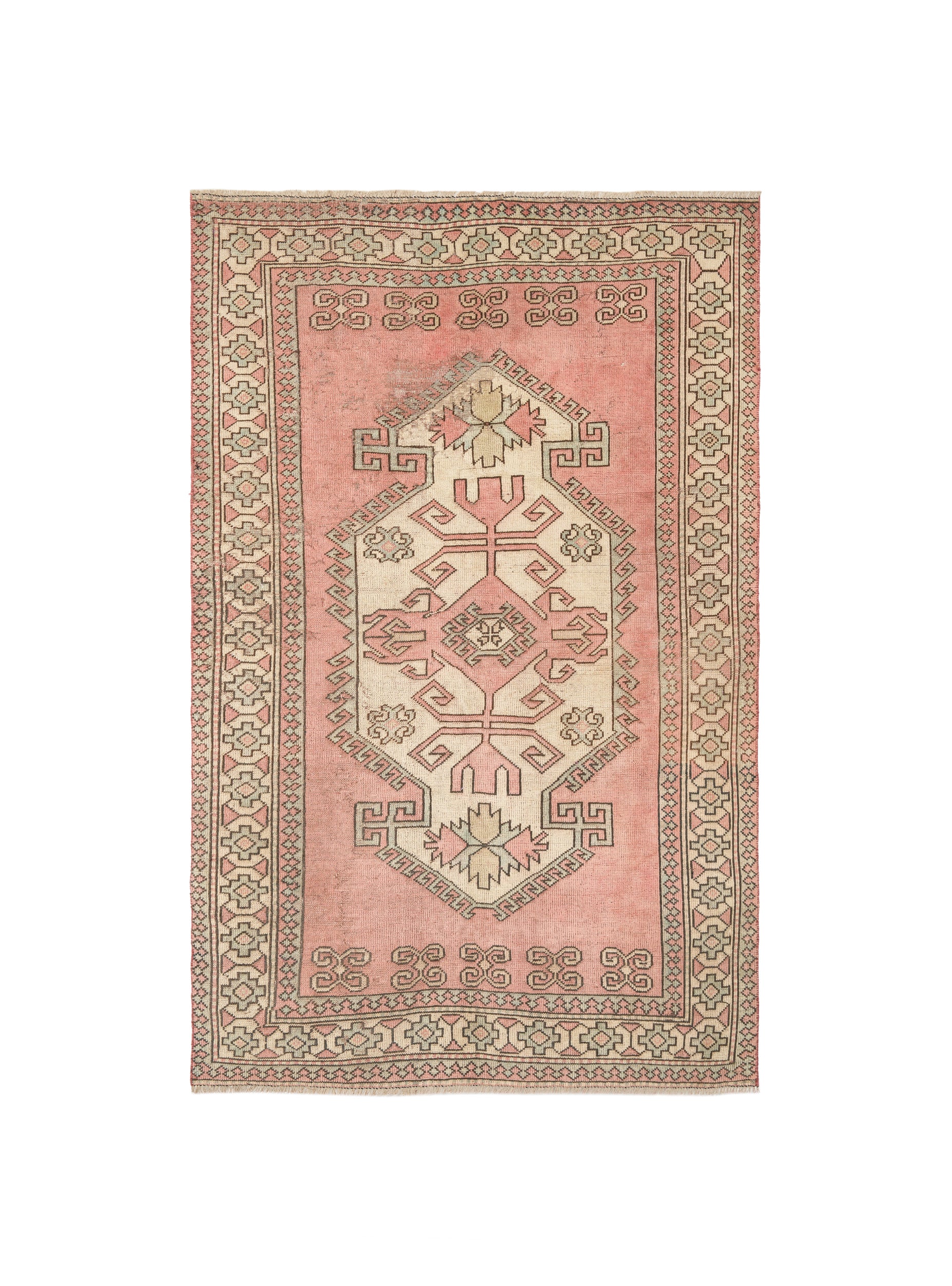 Vintage Turkish Kazak Rug 7'4" x 5'