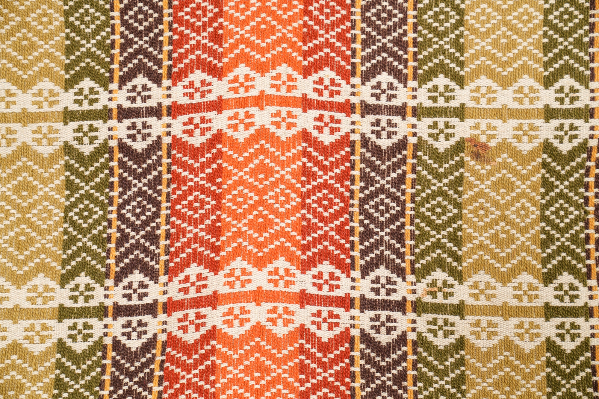 Vintage Scandinavian Skillbragd Textile 3'2" x 1'3"