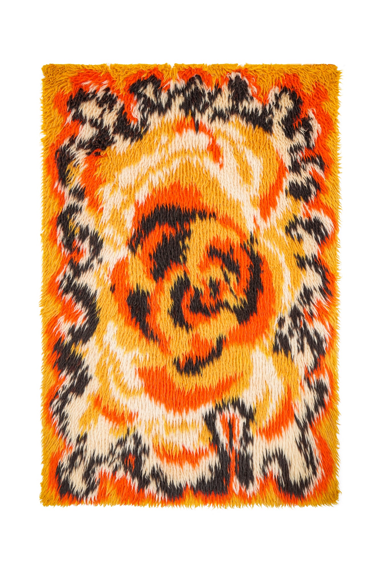 Vintage Scandinavia rya Rug 4'2" x 3'