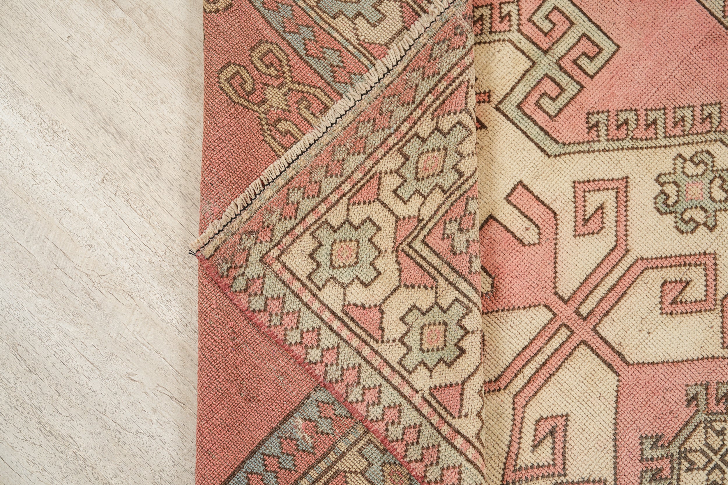 Vintage Turkish Kazak Rug 7'4" x 5'