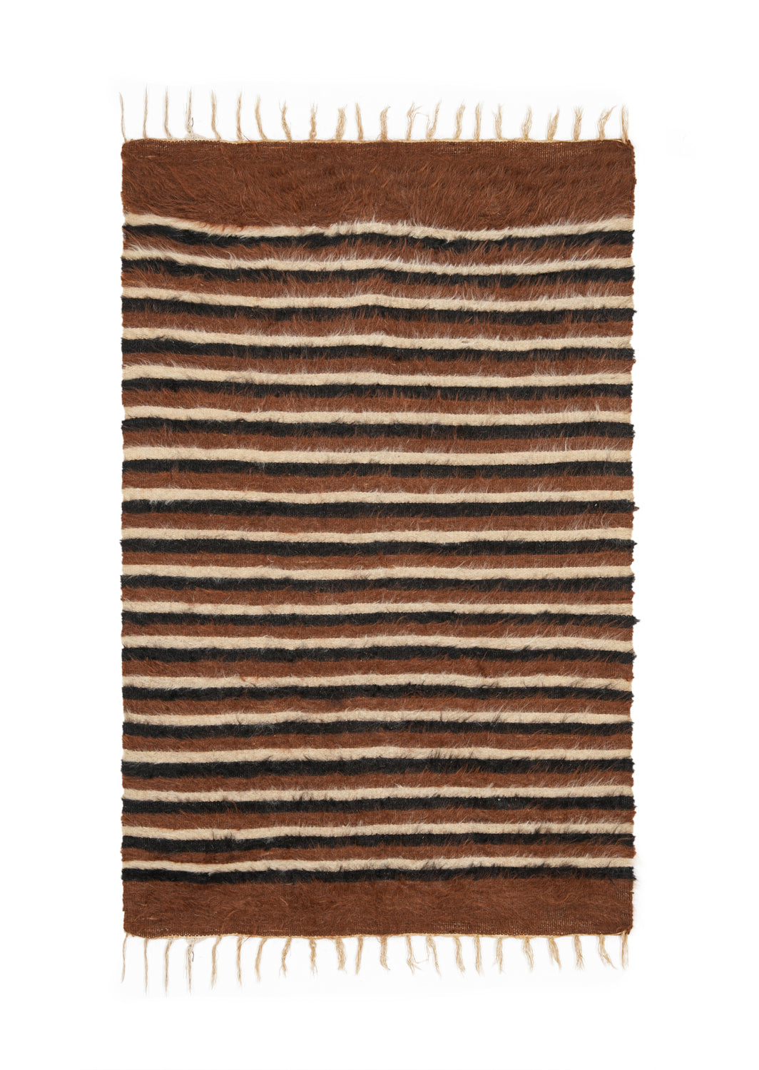 Vintage Turkish mohair rug 4' x 2'8"