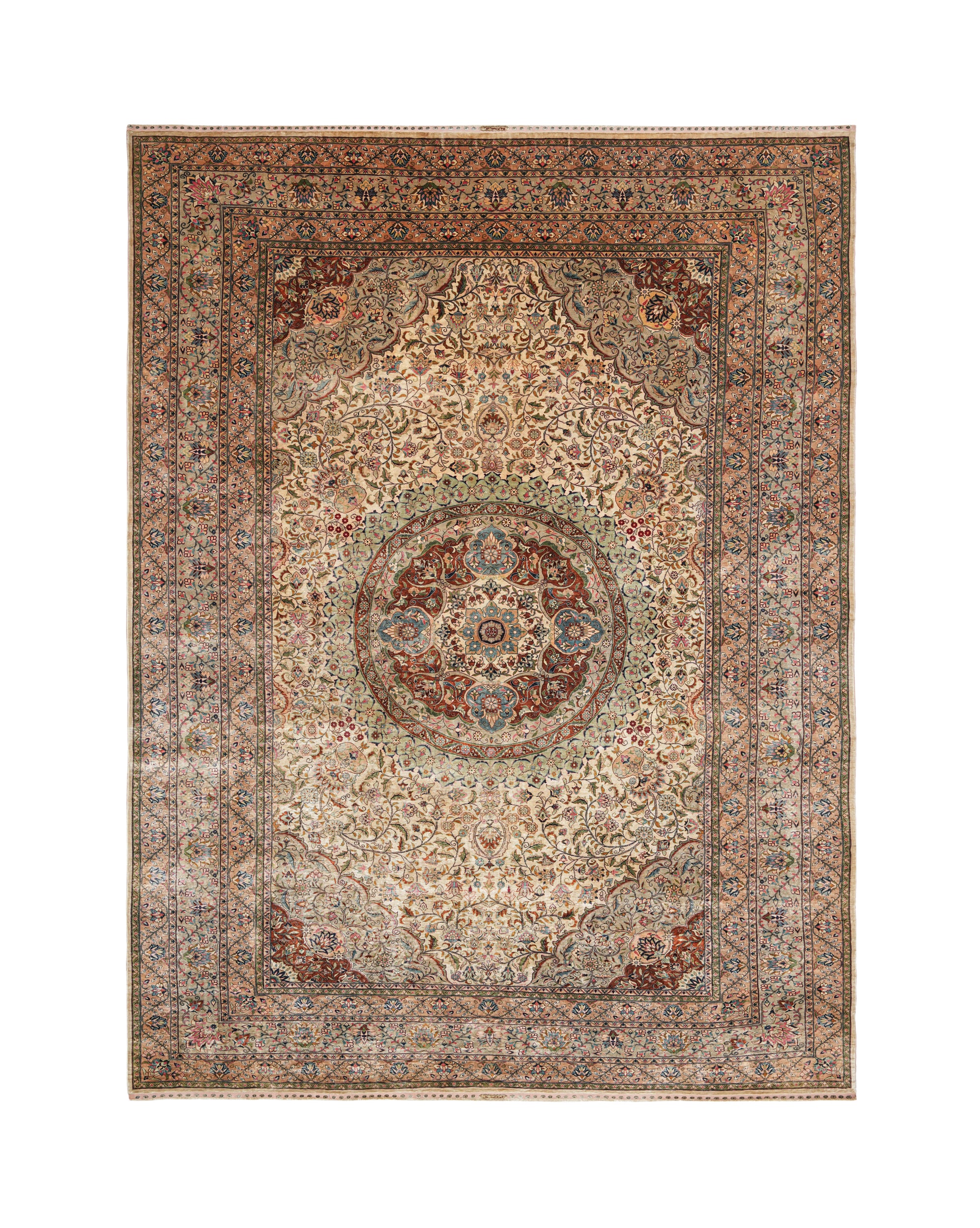Turkish Silk Hereke Rug 11'6" x 8'8"