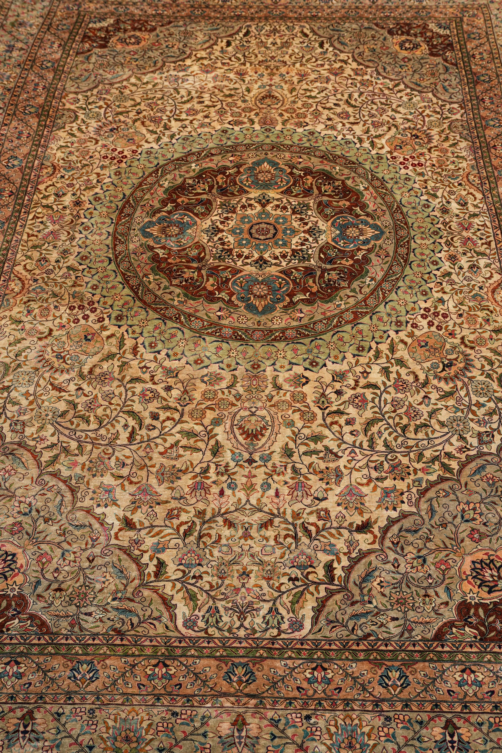 Turkish Silk Hereke Rug 11'6" x 8'8"
