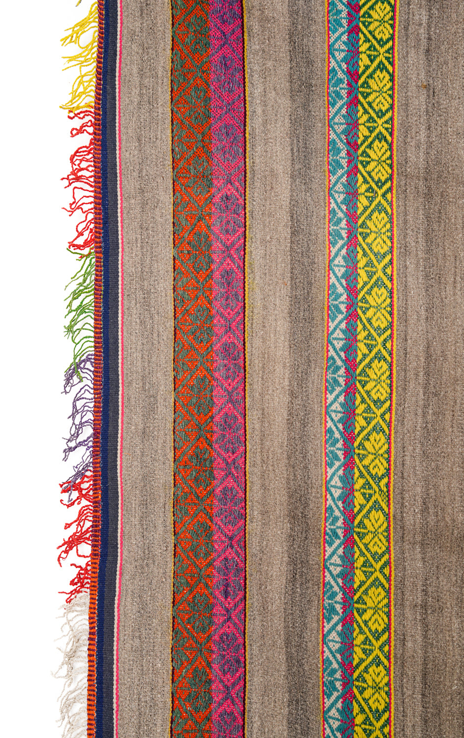 Vintage South American Poncho TEXTILE 5'6" x 3'10"
