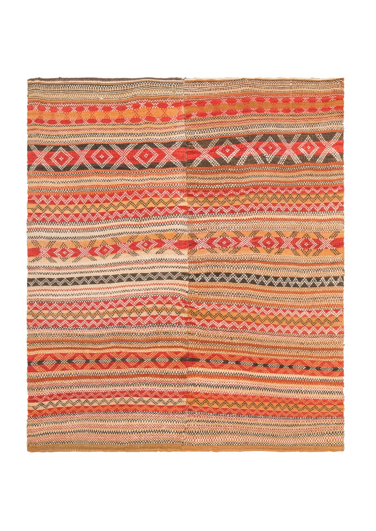 Antique Danish Dansk Brogd Coverlet textile 4'10" x 4'2"