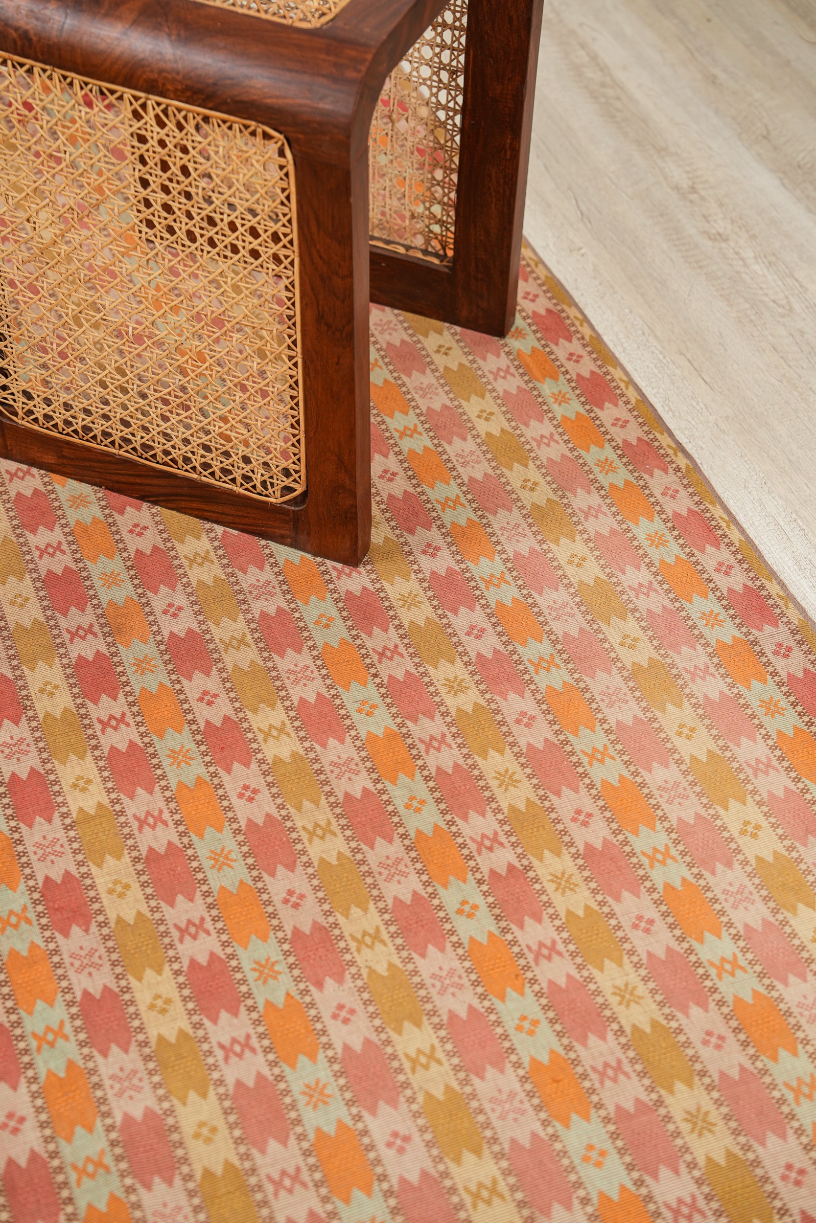 Vintage Southeast Asian Hand Loom Textile 6'1" x 4'8"