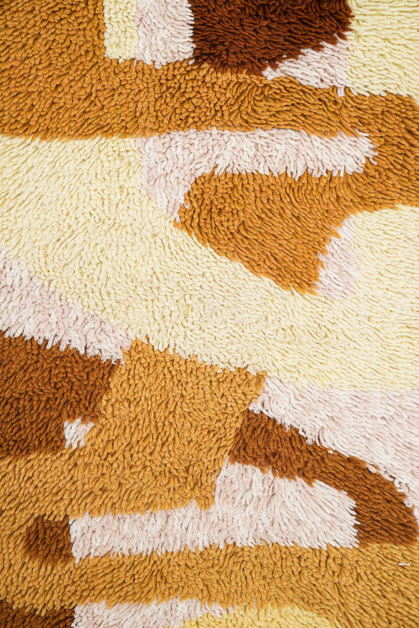 Vintage Scandinavian Rya Rug 4'6" x 2'4"