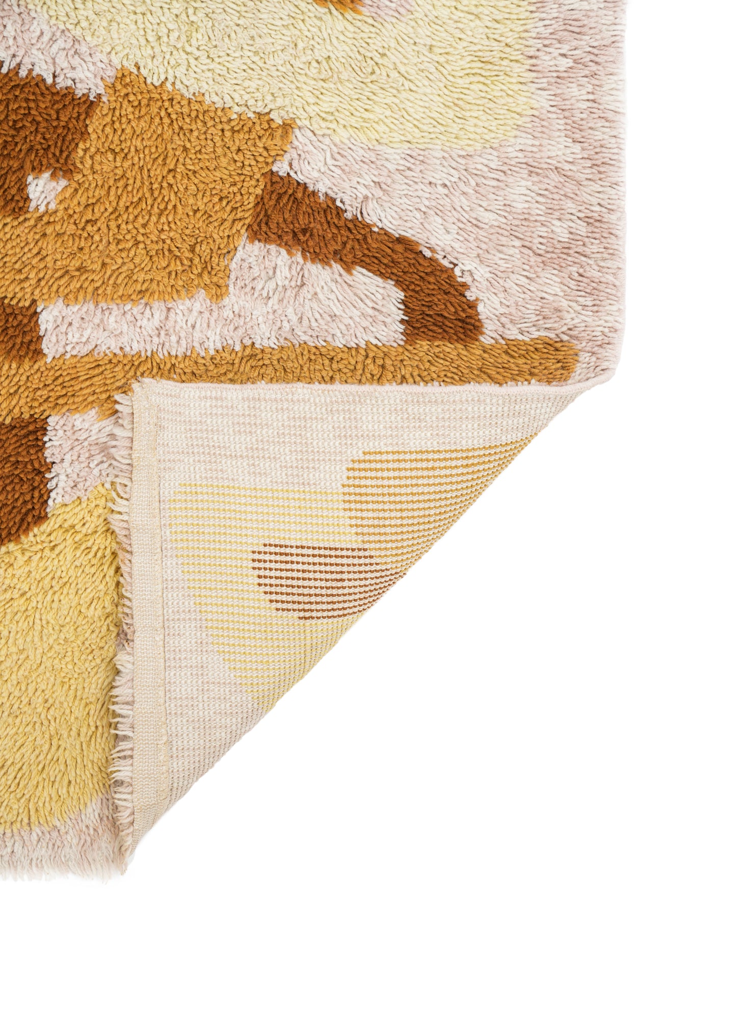 Vintage Scandinavian Rya Rug 4'6" x 2'4"