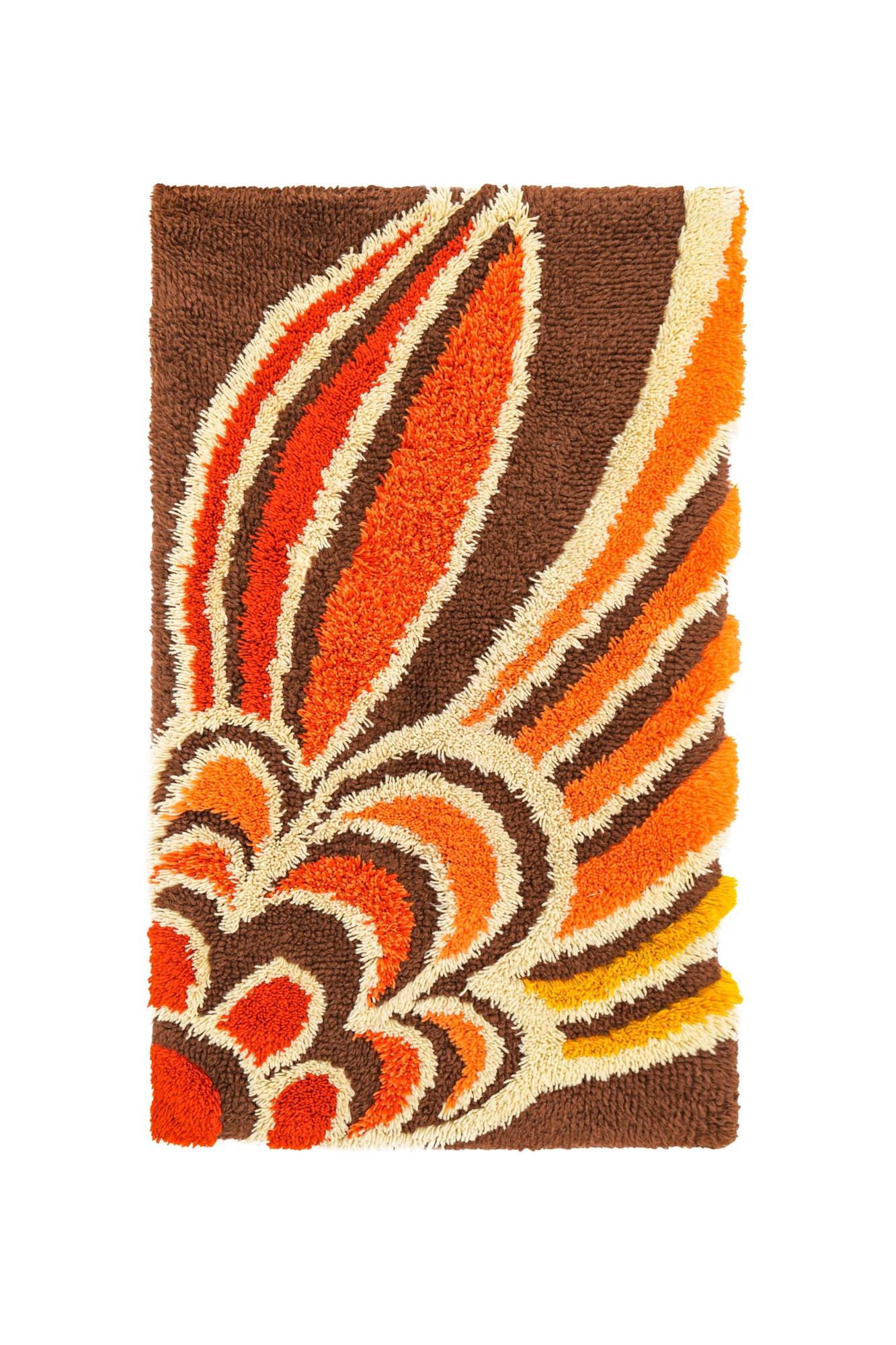 VINTAGE SCANDINAVIAN RYA RUG 3'9"x 2'4"