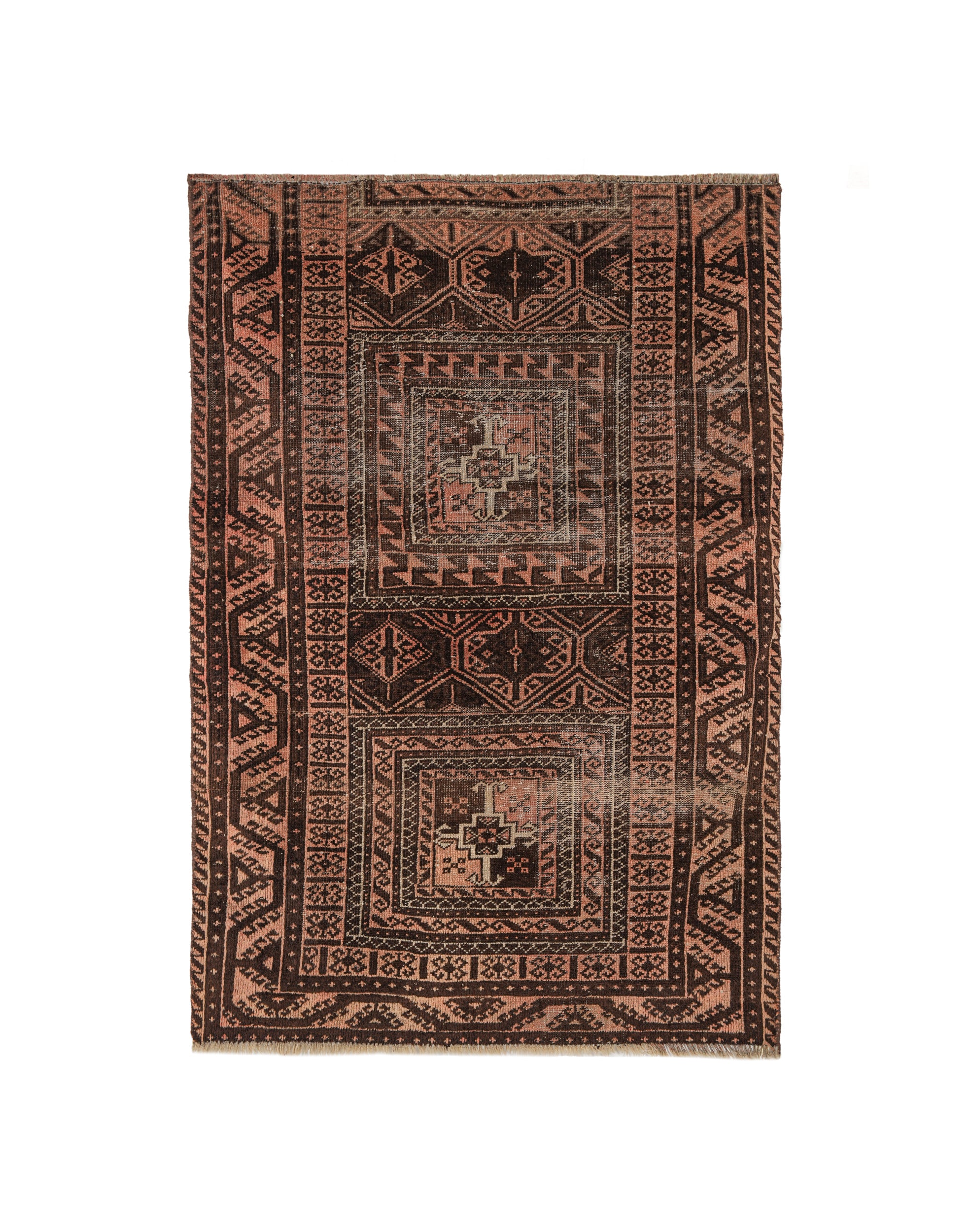 Vintage Baloch Fragment Rug 5'2" x 3'8"