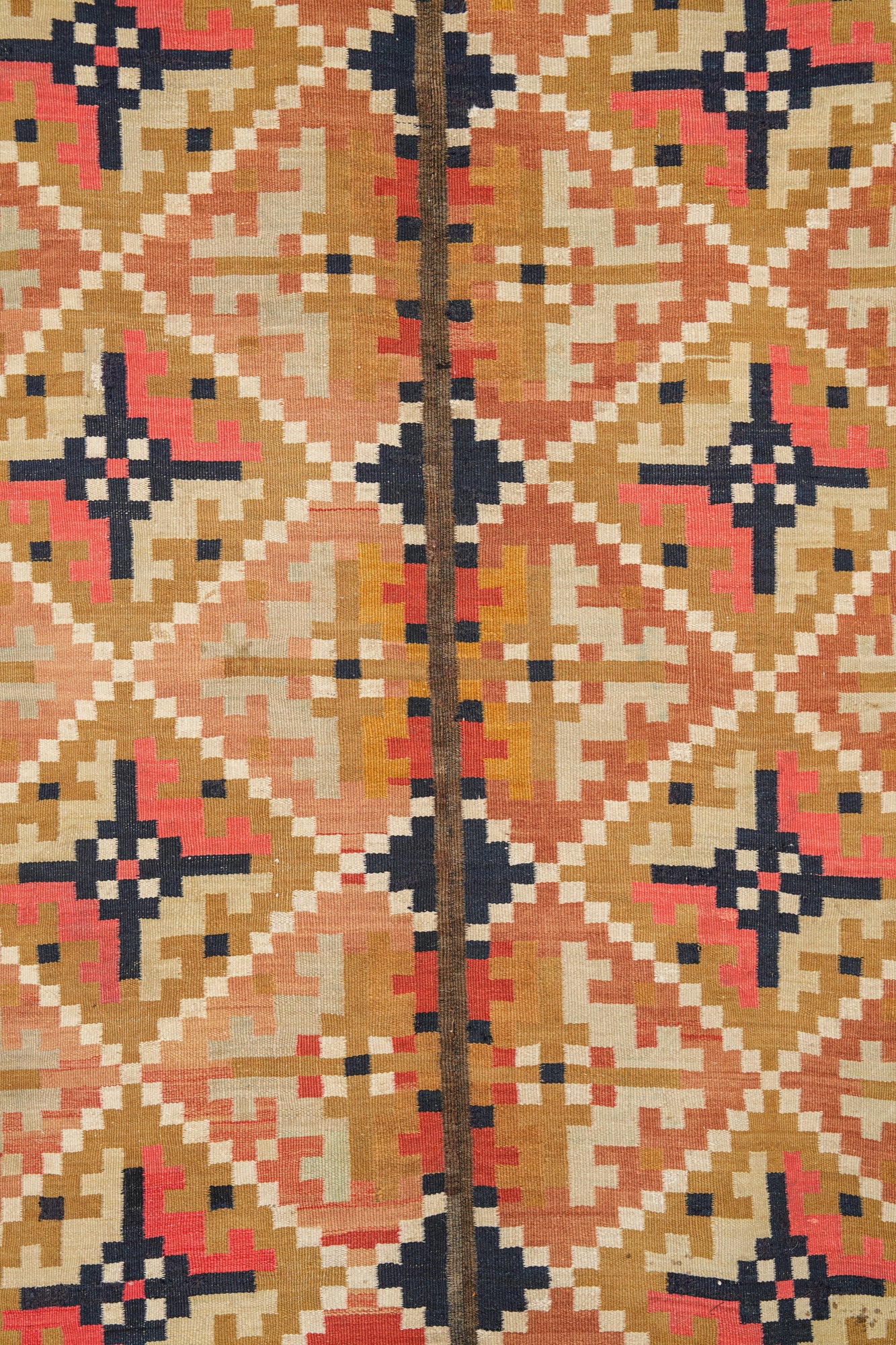 Antique Rollakan Swedish Textile 7' x 3'7"