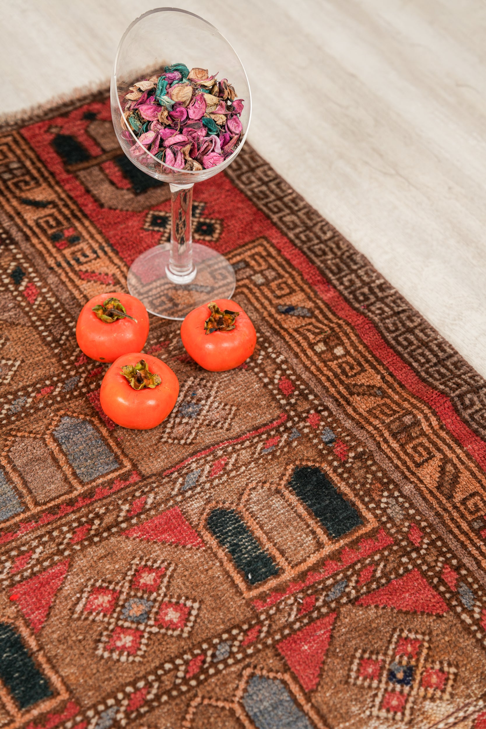 VINTAGE BALOCH Prayer RUG 3'9" X 2'10"