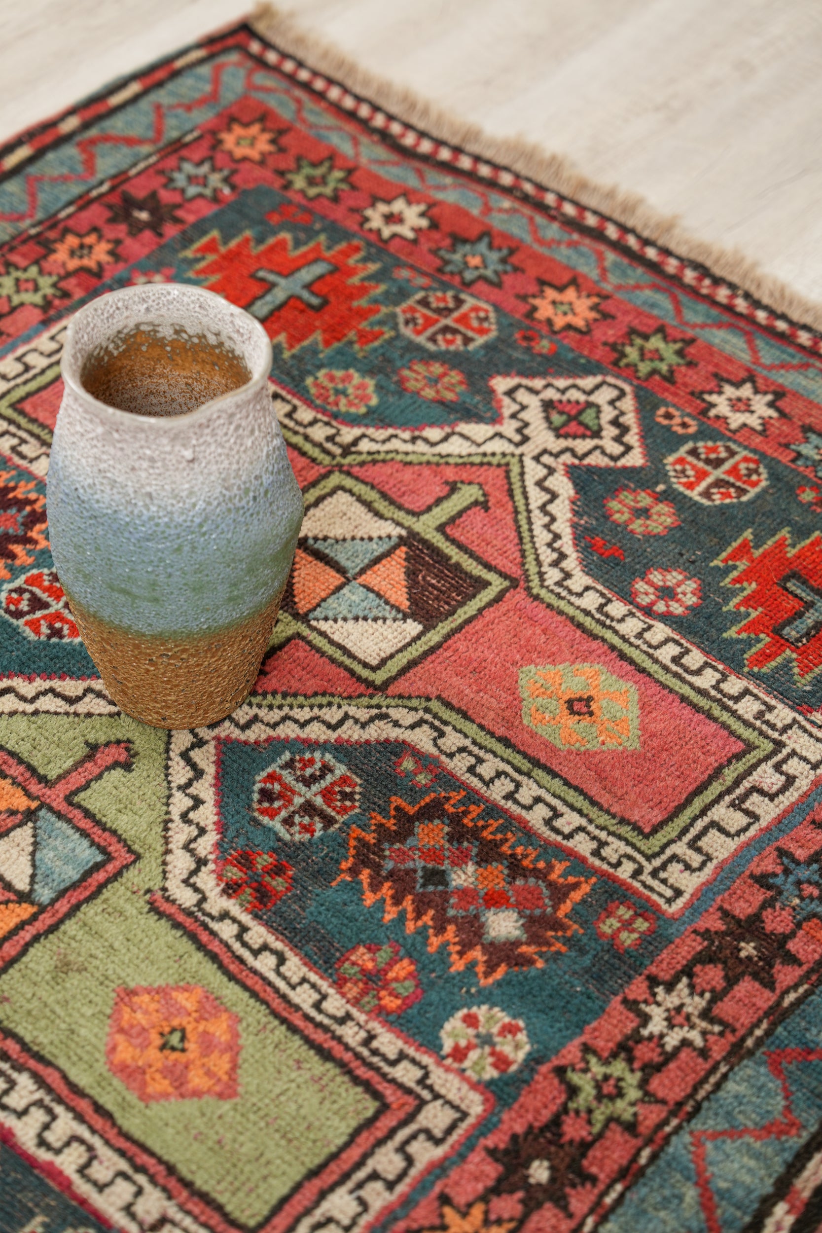 Antique Caucasian Karachoph Kazak Rug 4' x 3'3"