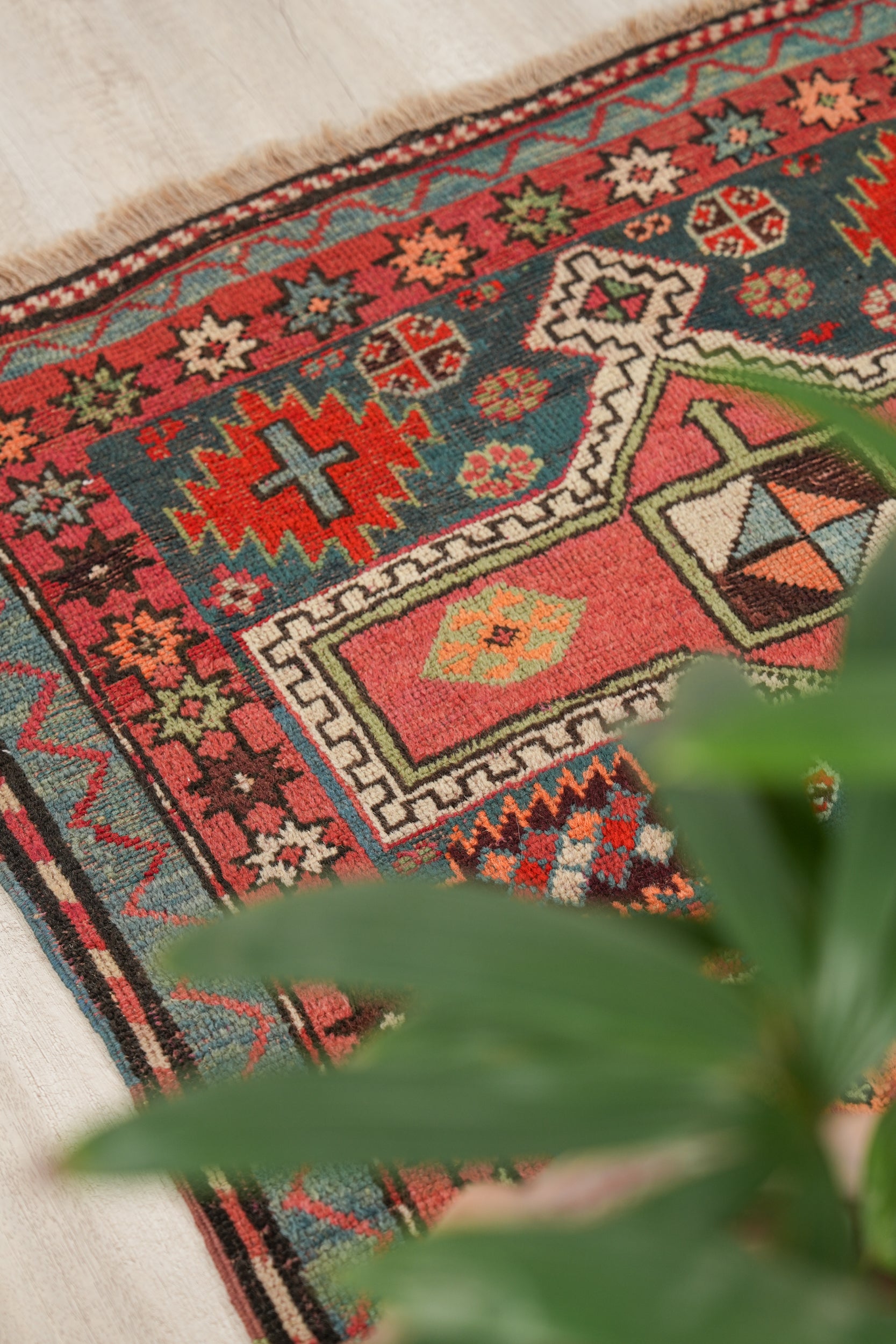 Antique Caucasian Karachoph Kazak Rug 4' x 3'3"