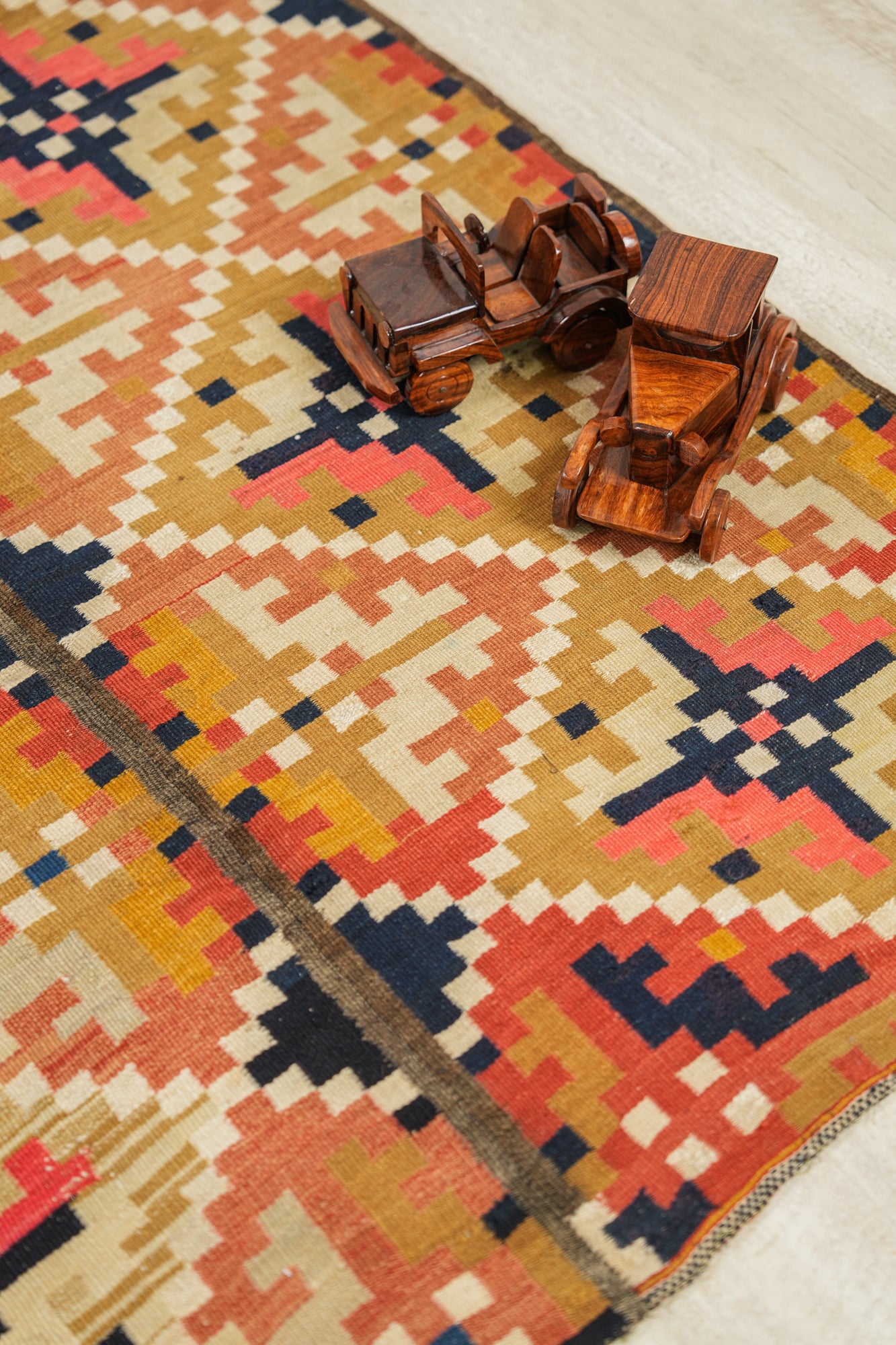 Antique Rollakan Swedish Textile 7' x 3'7"