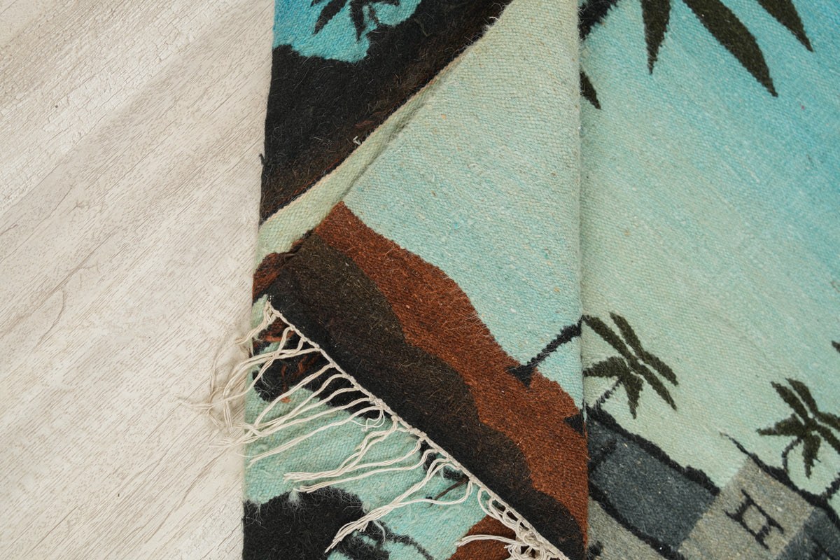 Vintage Tunisian Tapestry 4'1" x 3'3"