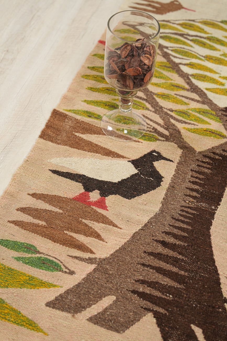 VINTAGE SWEDISH TAPESTRY 4'4" x 2'8"