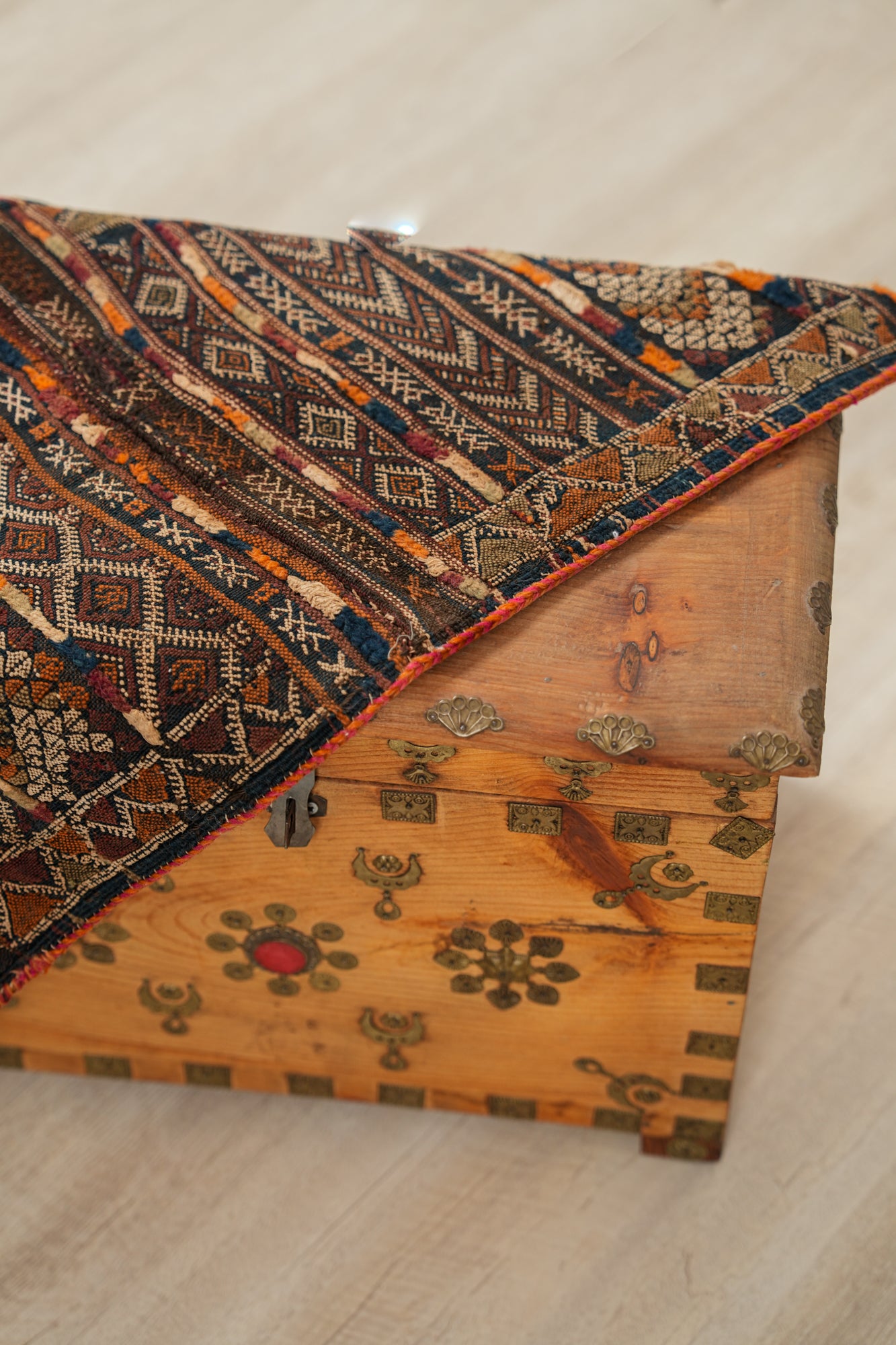 Antique Moroccan Berber Saddle Bag 2'4" x 1'2"