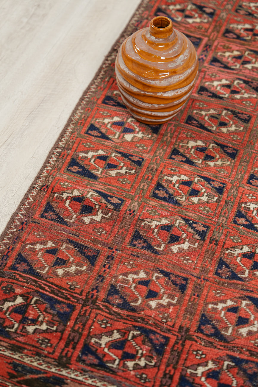 Antique Turkmen Rug 6' x 2'6"
