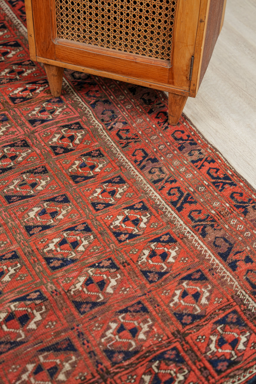Antique Turkmen Rug 6' x 2'6"