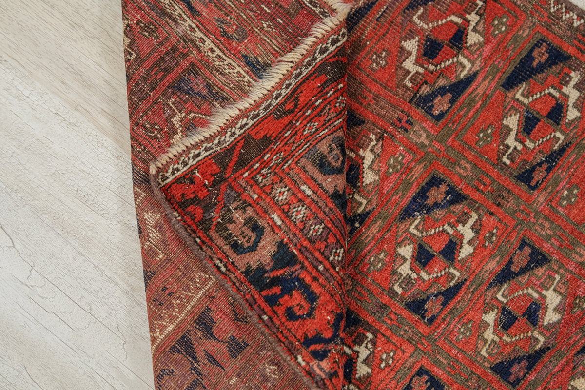 Antique Turkmen Rug 6' x 2'6"