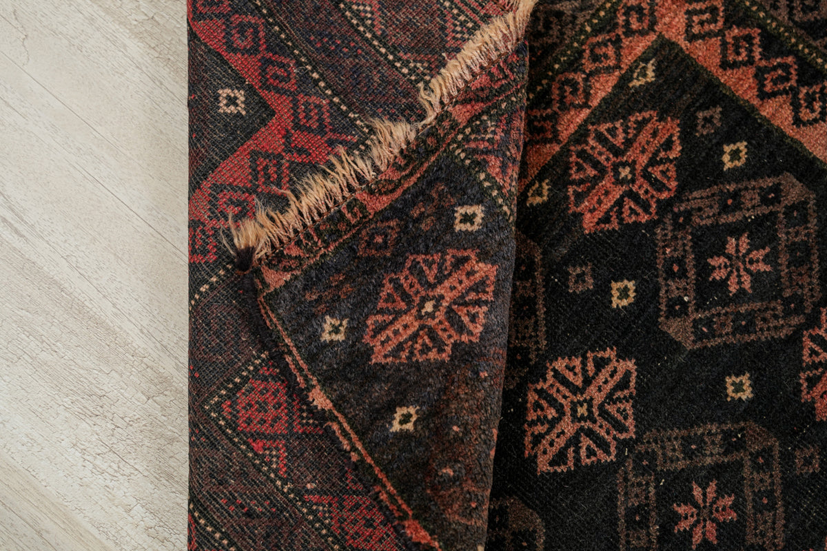 Vintage Turkmen Rug 4'2" x 2'10"