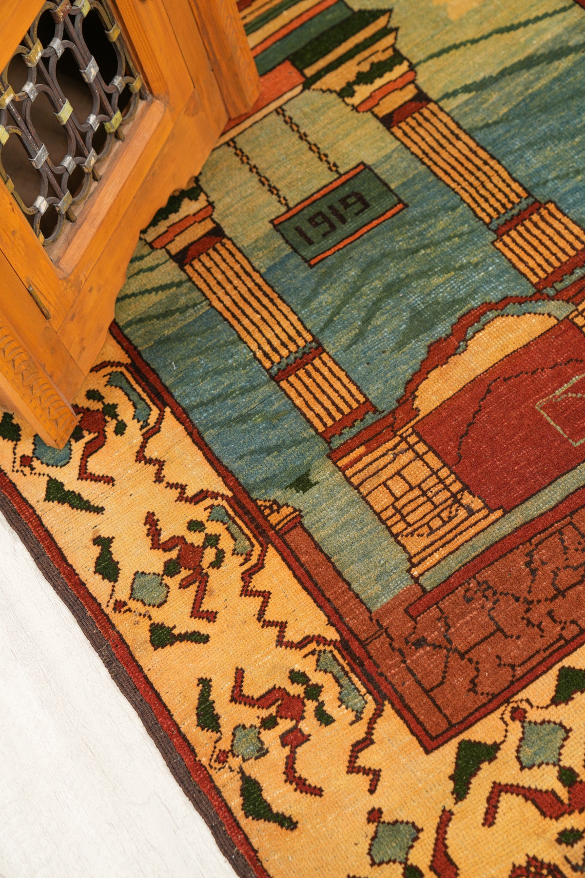 Vintage Afghan Arch Rug 4'7" x 3'5"