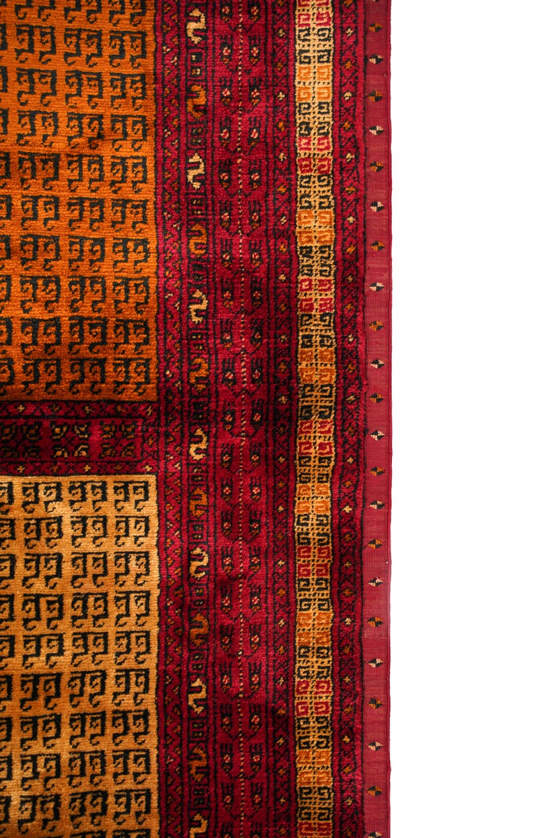 Vintage Silk Turkoman Double Side Rug 2'10" x 2'1"