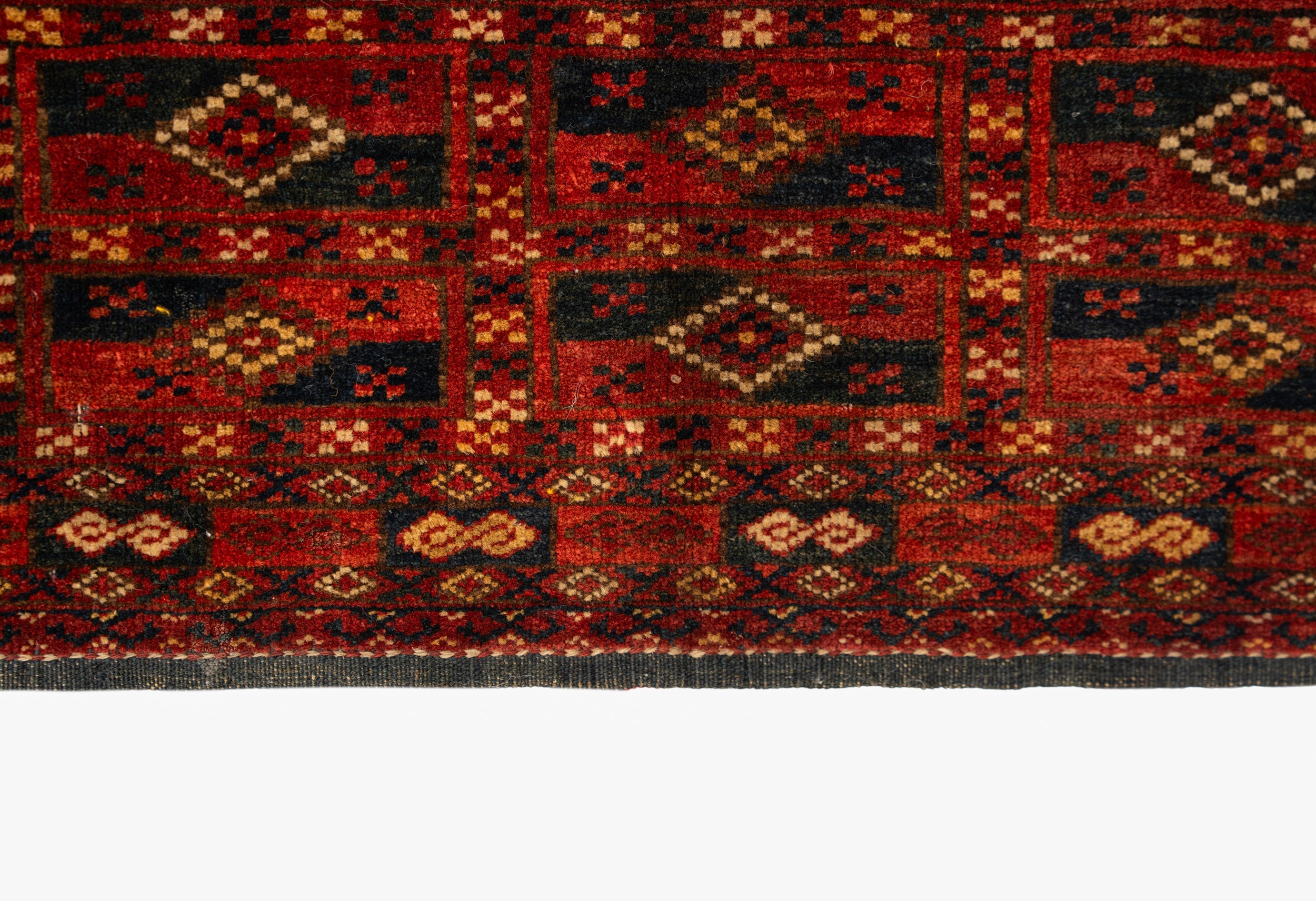 Antique Turkmen Torba Panel Rug 5'10" x 1'1"