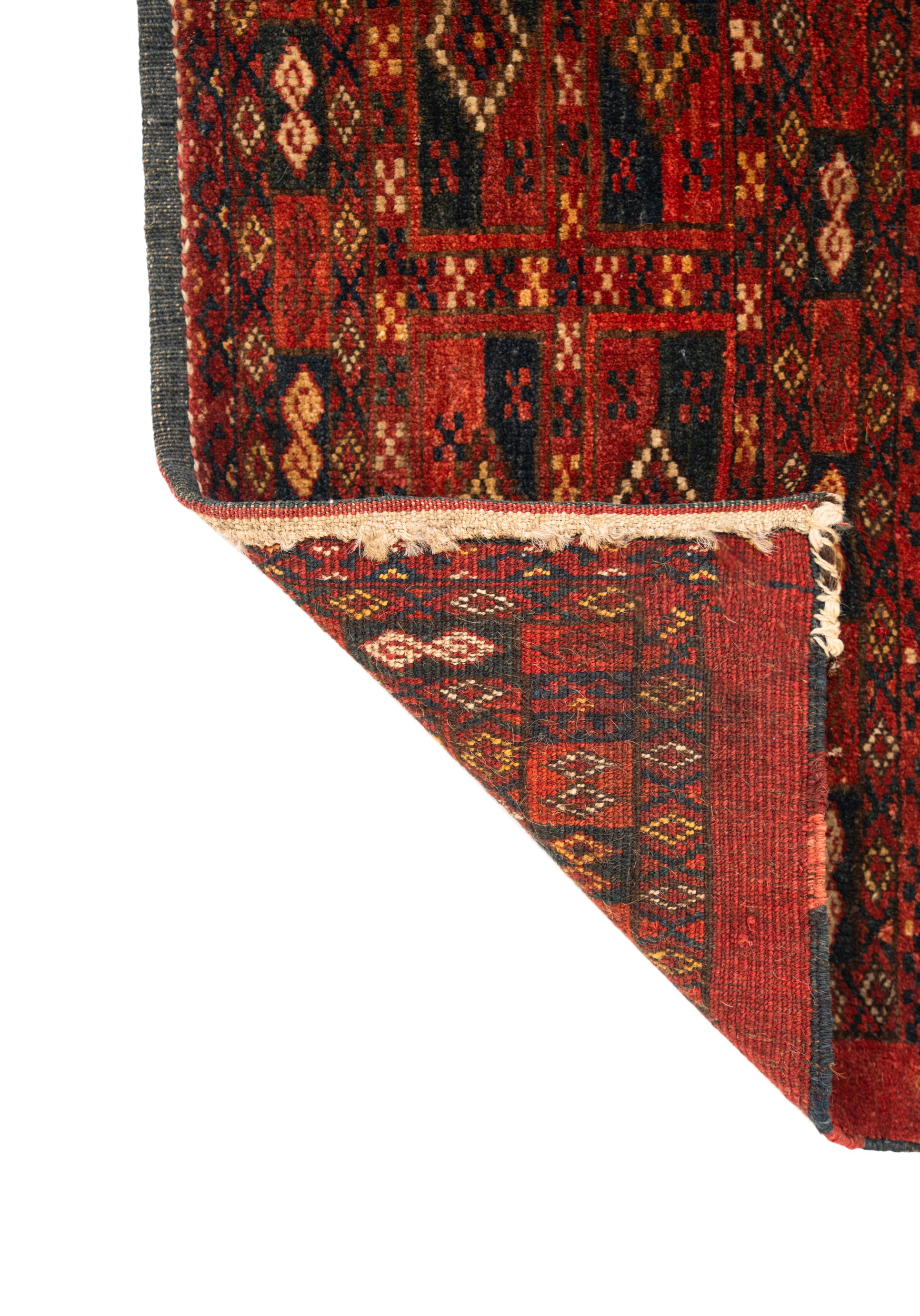 Antique Turkmen Torba Panel Rug 5'10" x 1'1"