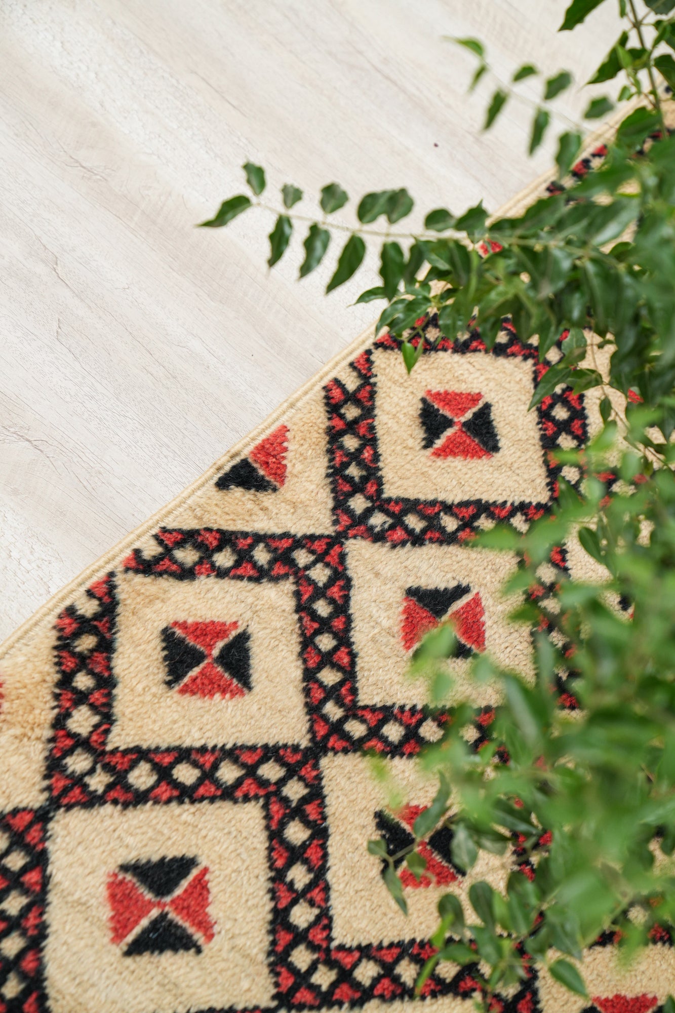 Vintage Tunisian Contemporary Rug 4'5" x 2'9"