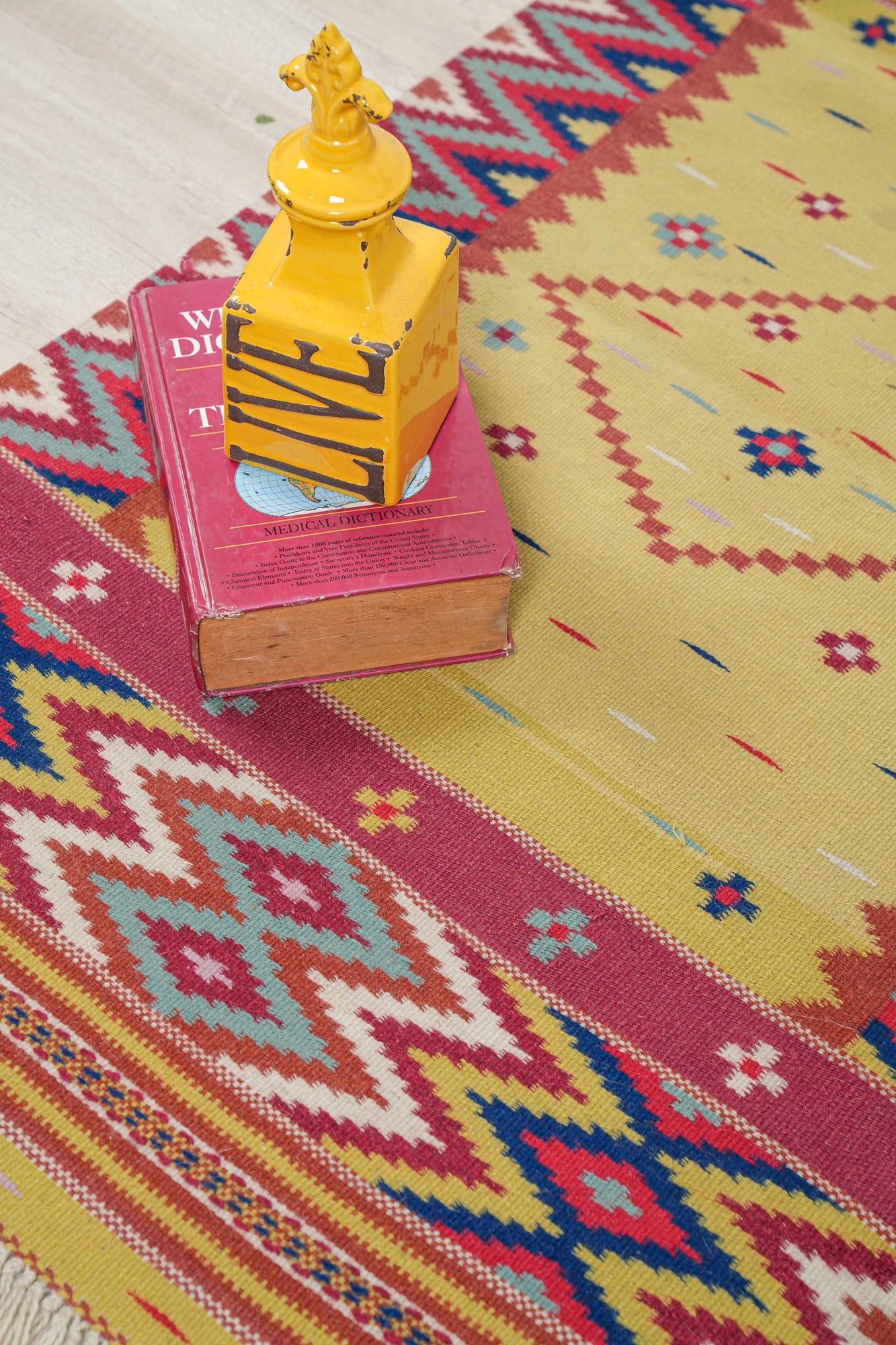 Vintage Turkish tribal Kilim 4'6" x 2'8"