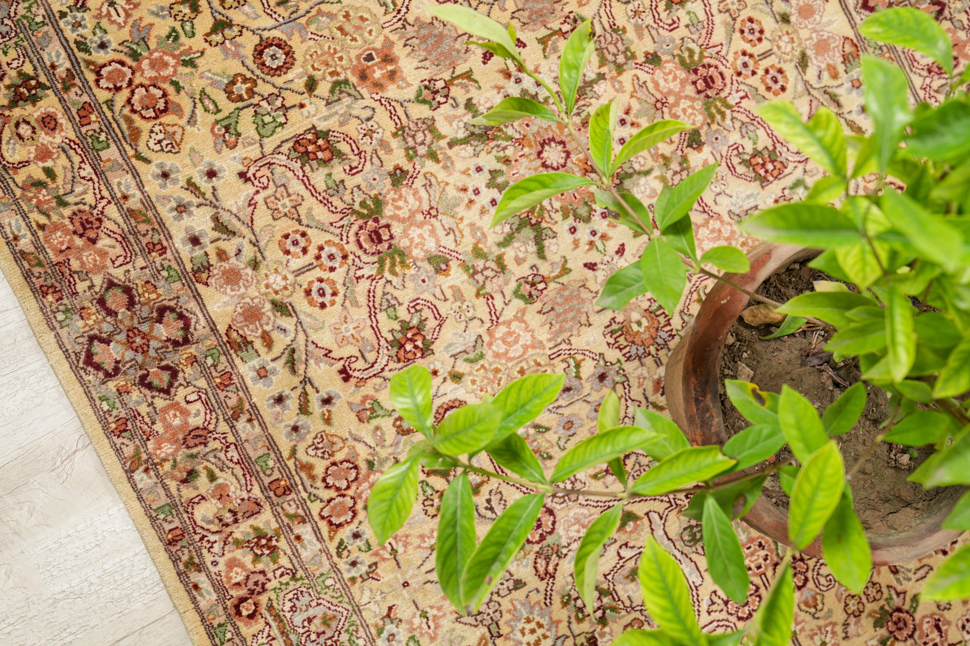 Vintage Floral Lahore Rug 5' x 3'2"