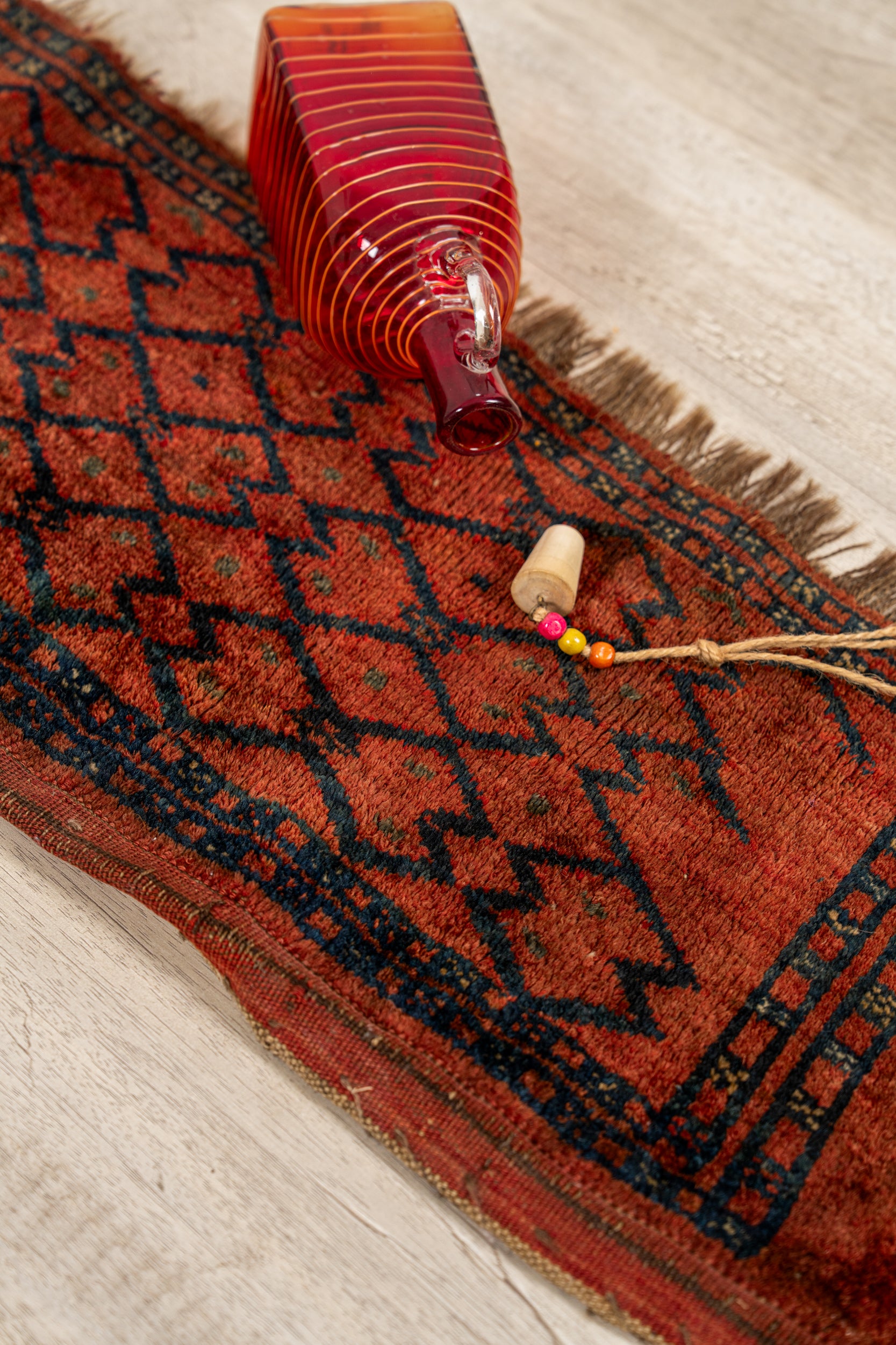 Vintage Turkmen Torba Panel Rug 3'10" x 9"