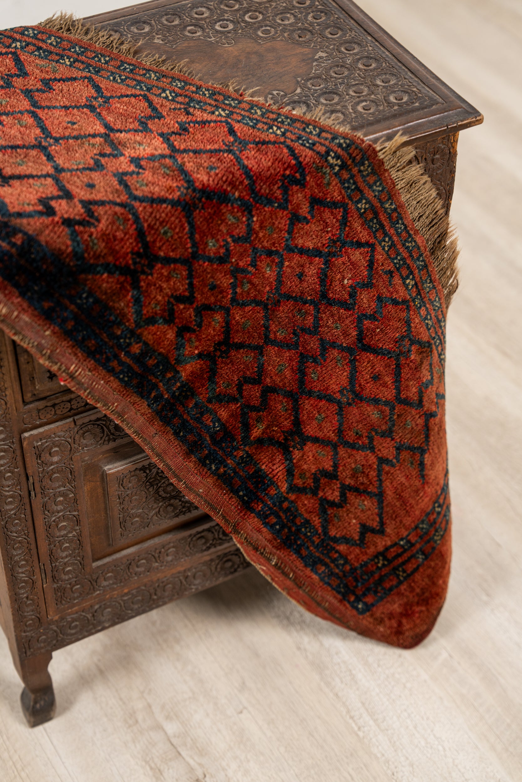 Vintage Turkmen Torba Panel Rug 3'10" x 9"