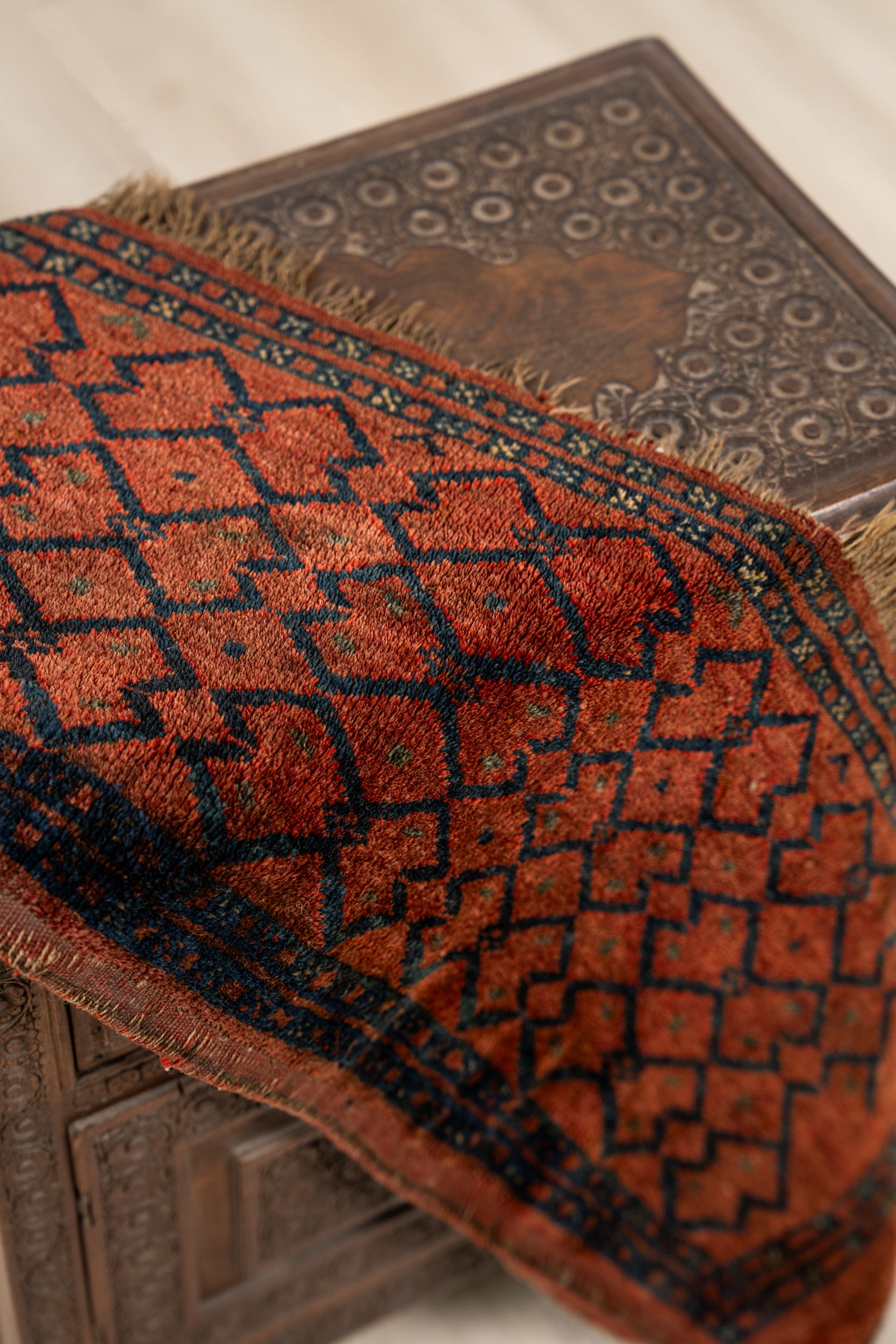 Vintage Turkmen Torba Panel Rug 3'10" x 9"