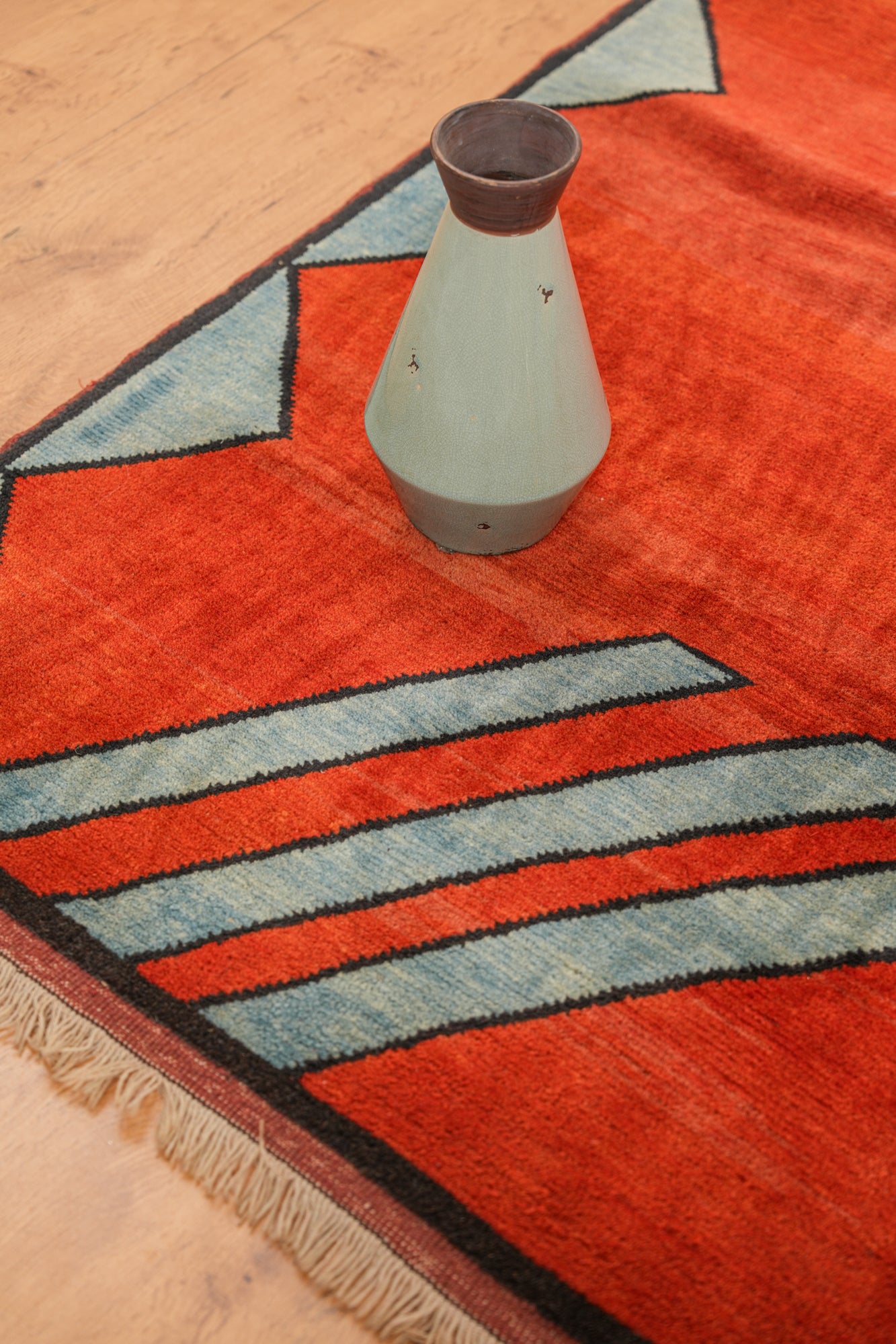 Vintage Turkish ART DECO Rug 6'2" x 4'