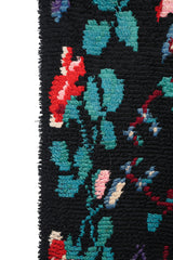 Antique Scandinavian Wedding Rya Rug 6' x 3'10"